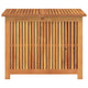 Inaya Square Outdoor Storage Box | Oiled Natural Acacia Wood 30"