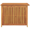 Inaya Square Outdoor Storage Box | Oiled Natural Acacia Wood 30"