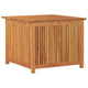 Inaya Square Outdoor Storage Box | Oiled Natural Acacia Wood 30"