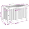 Manny Rectangular Outdoor Storage Box with Wheels | Natural Acacia Wood 35"