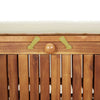 Dave Garden Storage Bench | Brown Acacia Wood | Cream-White Polyester 50"