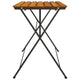 vidaXL Folding Bistro Table 39.4"x21.3"x28" Solid Wood Acacia and Steel