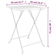 vidaXL Folding Bistro Table 21.7"x21.3"x28" Solid Wood Teak and Steel