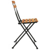 vidaXL Folding Chairs 4 pcs Solid Wood Teak and Steel