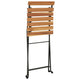 vidaXL Folding Chairs 4 pcs Solid Wood Teak and Steel