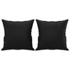 vidaXL 2-Seater Sofa with Throw Pillows Black 47.2" Faux Leather
