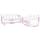 vidaXL 2 Piece Sofa Set with Cushions Light Gray Velvet