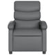 vidaXL Recliner Chair Grey Faux Leather