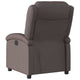 vidaXL Recliner Chair Dark Brown Real Leather