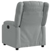 vidaXL Recliner Chair Light Grey Fabric