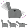 vidaXL Recliner Chair Light Grey Fabric