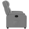 vidaXL Recliner Chair Light Grey Fabric