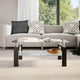 Laila Coffee Table with Shelf Storage | Tempered Glass | Gray Melamine 37"