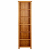vidaXL 6-Tier Bookcase 20.5"x8.7"x70.9" Solid Oak Wood