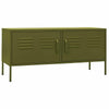 vidaXL TV Stand Olive Green 41.3"x13.8"x19.7" Steel