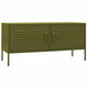 vidaXL TV Stand Olive Green 41.3"x13.8"x19.7" Steel