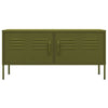 vidaXL TV Stand Olive Green 41.3"x13.8"x19.7" Steel