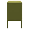 vidaXL TV Stand Olive Green 41.3"x13.8"x19.7" Steel