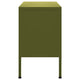 vidaXL TV Stand Olive Green 41.3"x13.8"x19.7" Steel