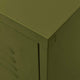 vidaXL TV Stand Olive Green 41.3"x13.8"x19.7" Steel