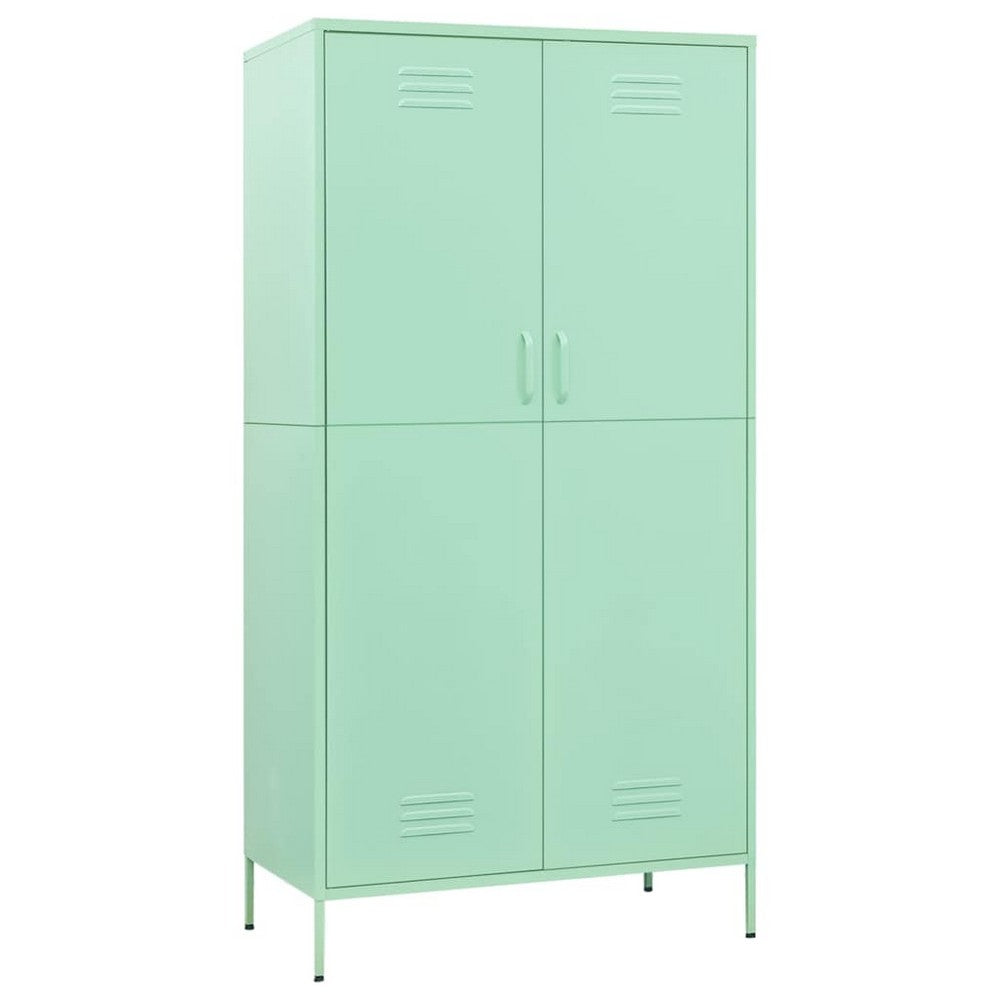 vidaXL Wardrobe Mint 35.4"x19.7"x70.9" Steel