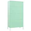 vidaXL Wardrobe Mint 35.4"x19.7"x70.9" Steel