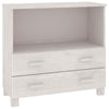 vidaXL Sideboard HAMAR White 33.5"x13.8"x31.5" Solid Wood Pine