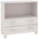 vidaXL Sideboard HAMAR White 33.5"x13.8"x31.5" Solid Wood Pine