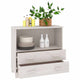 vidaXL Sideboard HAMAR White 33.5"x13.8"x31.5" Solid Wood Pine