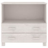 vidaXL Sideboard HAMAR White 33.5"x13.8"x31.5" Solid Wood Pine