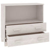 vidaXL Sideboard HAMAR White 33.5"x13.8"x31.5" Solid Wood Pine