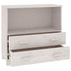 vidaXL Sideboard HAMAR White 33.5"x13.8"x31.5" Solid Wood Pine