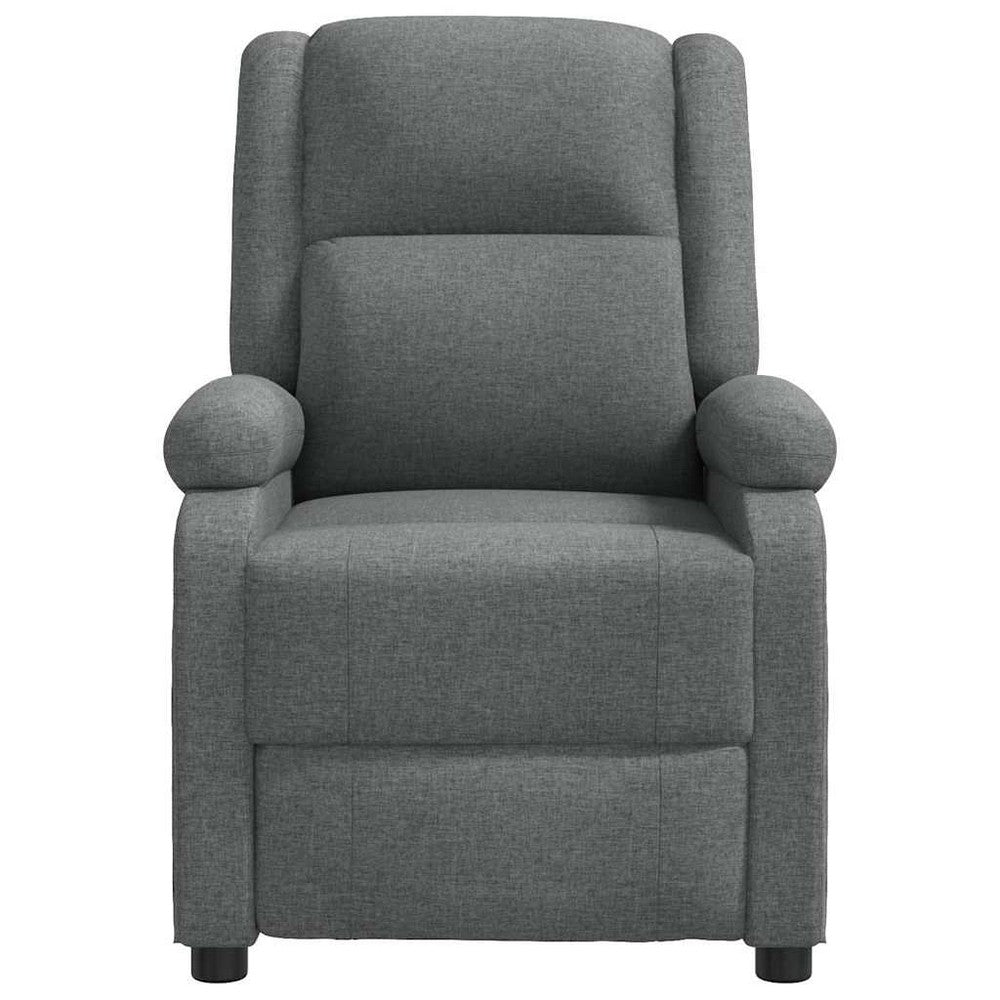Greta Massage Recliner Chair | 5 Position | Adjustable Back | Gray Fabric