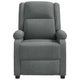 Greta Massage Recliner Chair | 5 Position | Adjustable Back | Gray Fabric