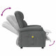 Greta Massage Recliner Chair | 5 Position | Adjustable Back | Gray Fabric