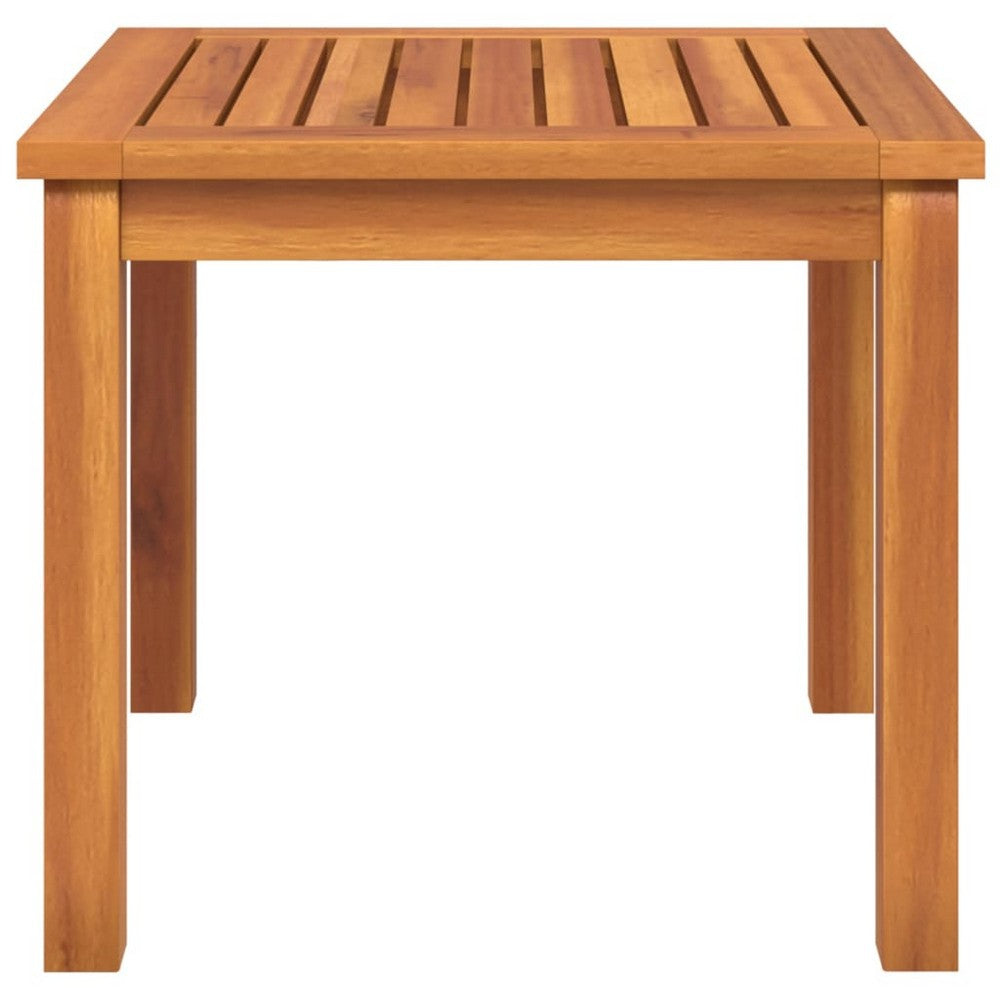 vidaXL Coffee Table 15.7"x15.7"x14.2" Solid Wood Acacia