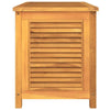 Derek Garden Storage Box with Louvered Doors | Brown Solid Teak Wood 35"