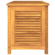 Derek Garden Storage Box with Louvered Doors | Brown Solid Teak Wood 35"