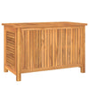 Derek Garden Storage Box with Louvered Doors | Brown Solid Teak Wood 35"