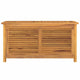 Derek Garden Storage Box with Louvered Doors | Brown Solid Teak Wood 45"