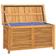Derek Garden Storage Box with Louvered Doors | Brown Solid Teak Wood 45"