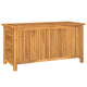 Derek Garden Storage Box with Louvered Doors | Brown Solid Teak Wood 45"