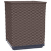vidaXL Planters 2 pcs Brown 11.8"x11.8"x14.6" Polypropylene