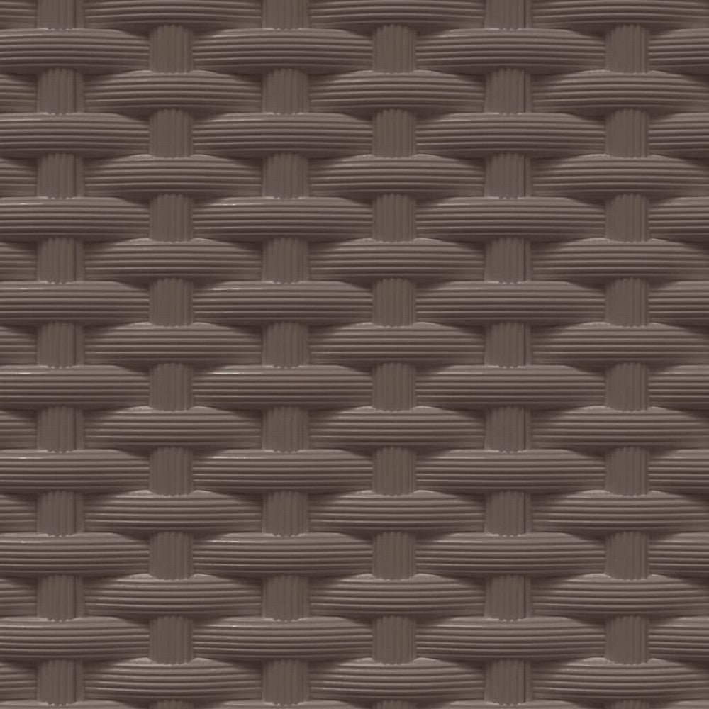vidaXL Planters 2 pcs Brown 11.8"x11.8"x14.6" Polypropylene