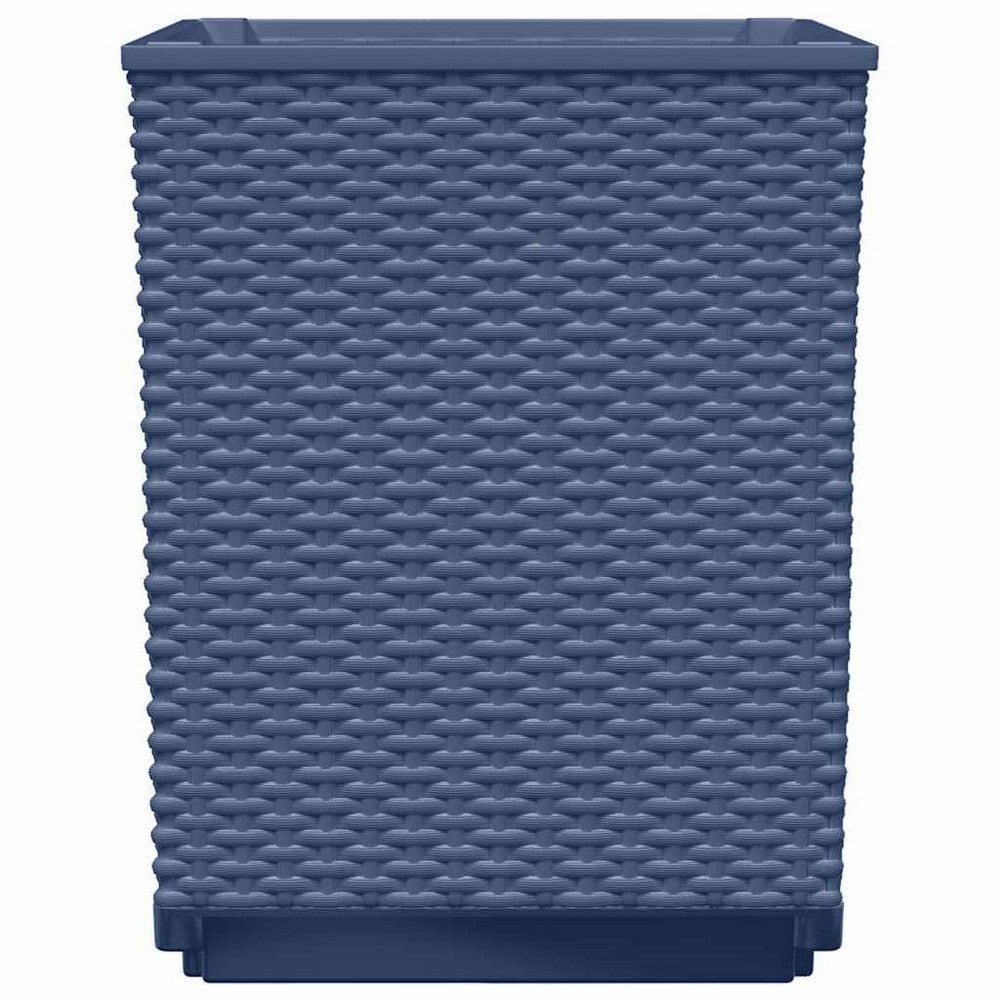 vidaXL Planters 4 pcs Blue Gray 11.8"x11.8"x14.6" Polypropylene