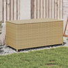 Jesse Garden Storage Box with Gas Lift Lid | Beige Woven PE Rattan 39"