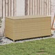 Jesse Garden Storage Box with Gas Lift Lid | Beige Woven PE Rattan 39"
