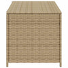 Jesse Garden Storage Box with Gas Lift Lid | Beige Woven PE Rattan 39"