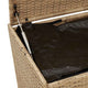 Jesse Garden Storage Box with Gas Lift Lid | Beige Woven PE Rattan 39"