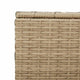 Jesse Garden Storage Box with Gas Lift Lid | Beige Woven PE Rattan 39"